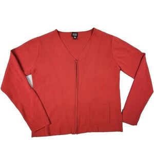 Eileen Fisher  Zip Up Cardigan Sweater Size Medium